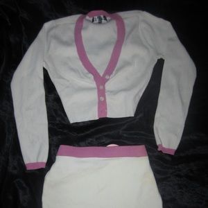 Long sleeve Mini Skirt Set